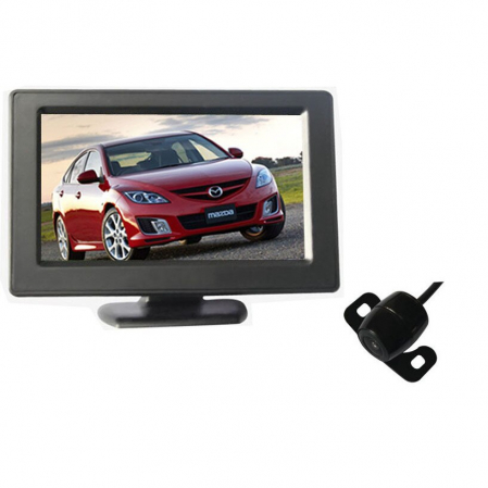 Sistem parcare cu Display auto Color LCD 4.3" PZ701 si Camera Marsarier PZ112 [5]