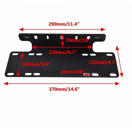 Accesorii si ornamente auto tuning - Suport Proiectoare Led, Led Bar auto metalic negru BTAC-B108