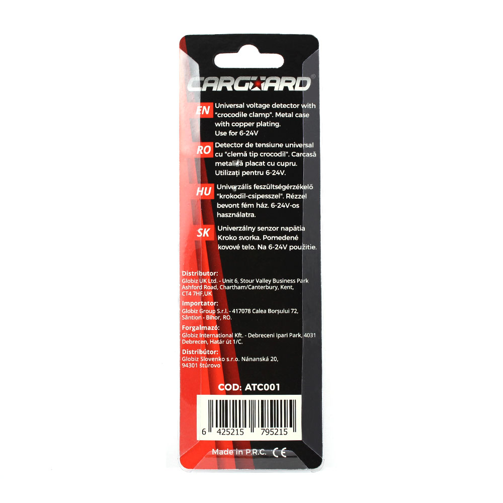 Tester de tensiune de la 6 la 24 V, cu carcasă de cupru - CARGUARD [5]