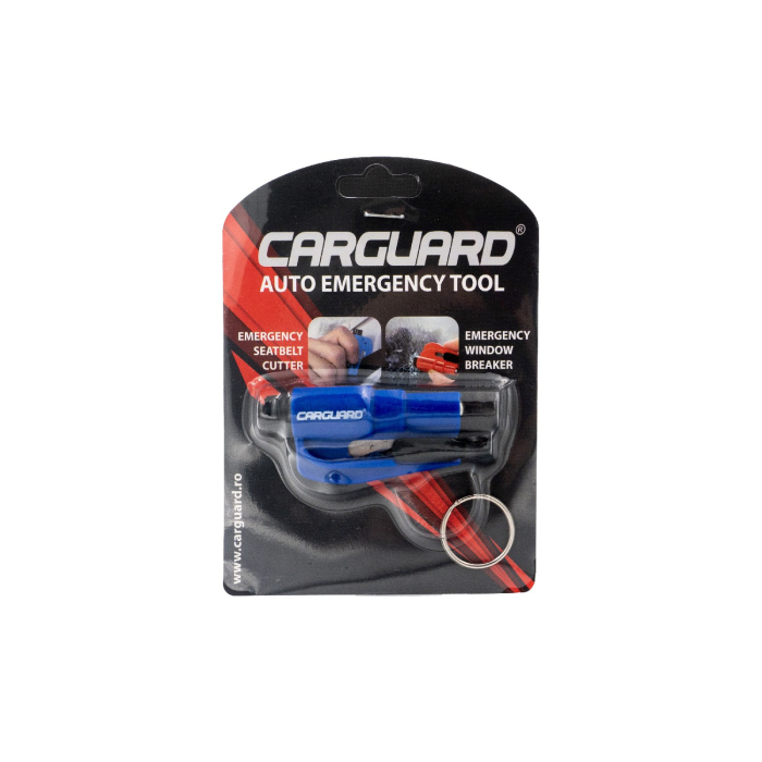 Breloc auto pentru urgențe Carguard - tăietor centură de siguranță + ciocan sparge geam [3]