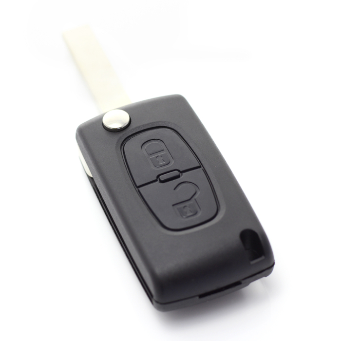 Citroen / Peugeot 307 - Carcasa tip cheie briceag cu 2 butoane, lama VA2-SH2 cu suport baterie [4]
