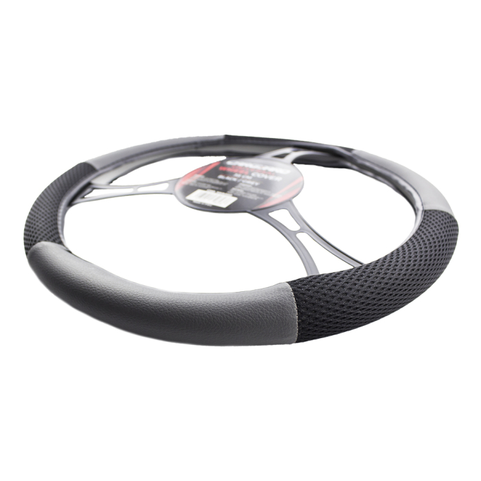 Husă volan auto - negru / gri - CARGUARD [4]