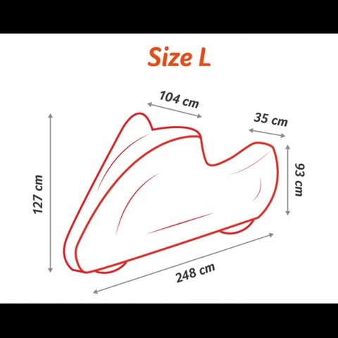 PRELATA MOTOCICLETA MARIMEA L 248X104X127CM [4]
