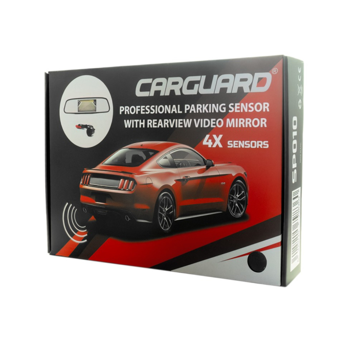 Set senzori de parcare cu camera video și ecran în oglinda retrovizoare - Carguard [8]