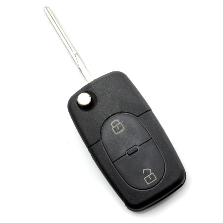 Carcase de chei OEM - Audi - Carcasă cheie tip briceag, cu 2 butoane,  - baterie 1616 - CARGUARD