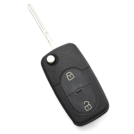 Carcase de chei OEM - Audi - carcasă cheie tip briceag, cu 2 butoane - CARGUARD