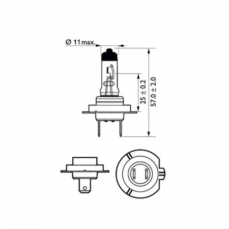 Bec Far H7 55W 12V Vision Philips (Blister) [2]