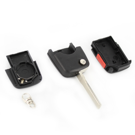CARGUARD - Audi - carcasă cheie tip briceag, 2+1 butoane, cu buton panică și baterie CR 2032 [3]