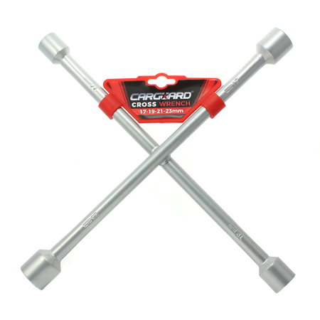 Accesorii Auto - Cheie de roată în cruce 17, 19, 21, 23 mm - Carguard
