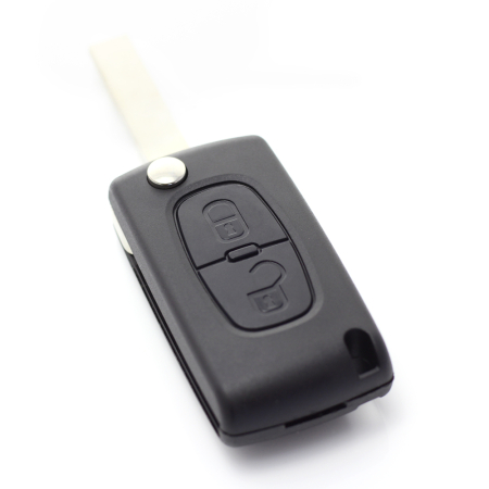 Citroen / Peugeot 307 - Carcasa tip cheie briceag cu 2 butoane, lama VA2-SH2 cu suport baterie [3]