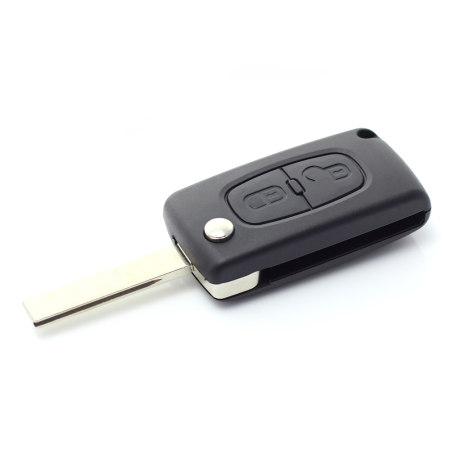 Citroen / Peugeot 307 - Carcasa tip cheie briceag cu 2 butoane, lama VA2-SH2 cu suport baterie [2]