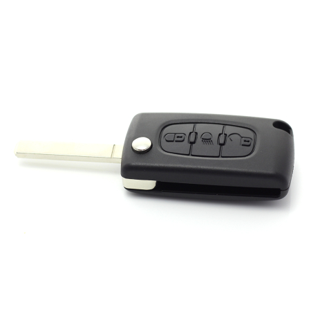 Citroen / Peugeot 307 - Carcasa tip cheie briceag cu 3 butoane, lama VA2-SH3, fara suport baterie [7]