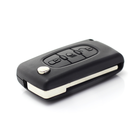 Citroen / Peugeot 307 - Carcasa tip cheie briceag cu 3 butoane, lama VA2-SH3, fara suport baterie [5]