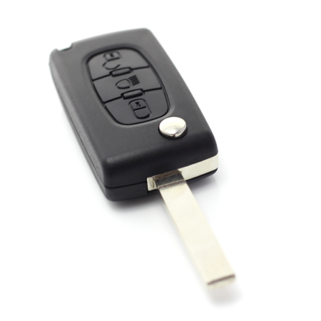 Citroen / Peugeot 307 - Carcasa tip cheie briceag cu 3 butoane, lama VA2-SH3, fara suport baterie [4]