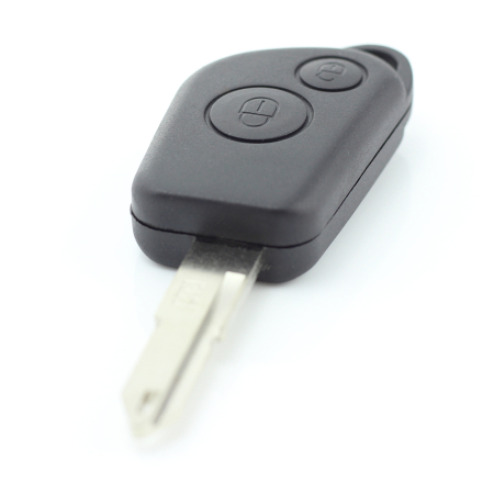 Citroen / Peugeot - Carcasa cheie cu 2 butoane si suport de baterie [7]