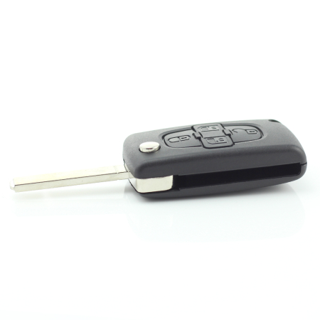 Citroen / Peugeot - Carcasa tip cheie briceag cu 4 butoane si suport baterie, lama tip VA2-SH4 [7]