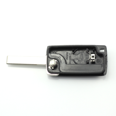 Citroen / Peugeot - Carcasa tip cheie briceag cu 4 butoane si suport baterie, lama tip VA2-SH4 [3]