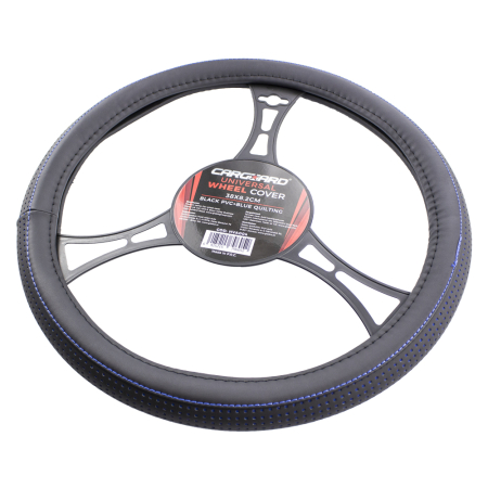 Husă volan auto - negru / albastru PRO - CARGUARD [4]