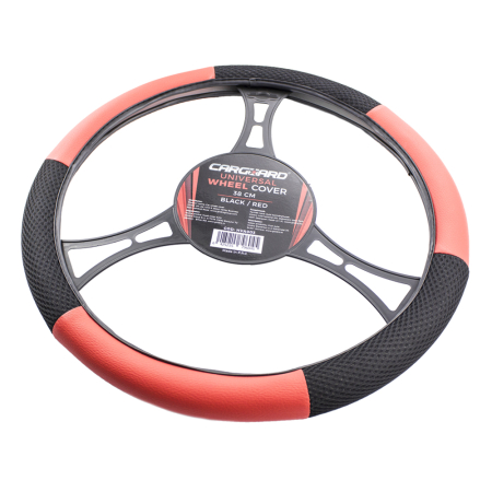 Husă volan auto - negru / roșu - CARGUARD [4]
