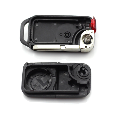 Mercedes Benz - Carcasa tip cheie briceag cu 1 buton, lama 2 "piste" [1]