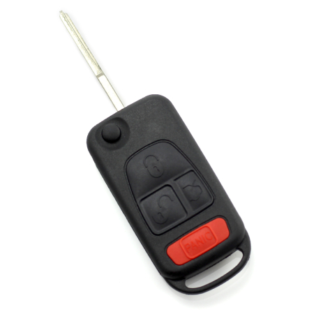 Mercedes - Mercedes Benz - Carcasa tip cheie briceag cu 3 butoane, buton panica, lama 2 "piste"