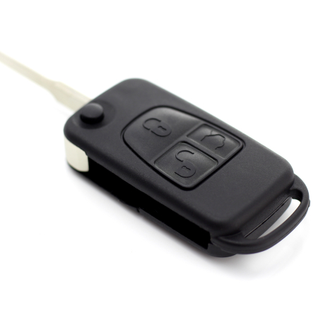 Mercedes Benz - Carcasa tip cheie briceag cu 3 butoane, lama 2 "piste" [8]