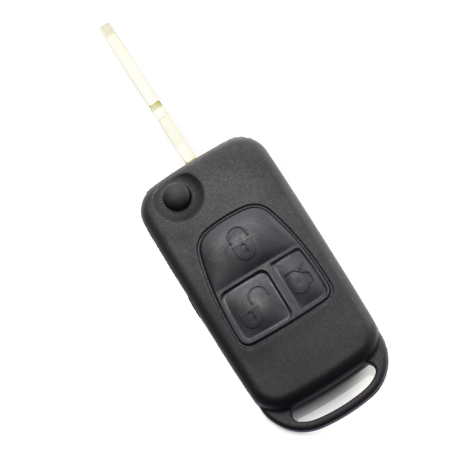 Mercedes - Mercedes Benz - Carcasa tip cheie briceag cu 3 butoane, lama 4 "piste"