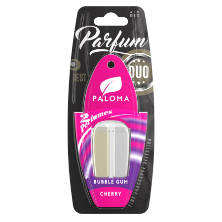 Odorizante Paloma - Odorizant auto Paloma Parfum DUO Cherry/Bubble Gum 2x3ml