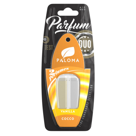 Odorizante Paloma - Odorizant auto Paloma Parfum DUO Vanilla/Coco 2x3ml