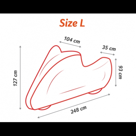 PRELATA MOTOCICLETA MARIMEA L 248X104X127CM [3]