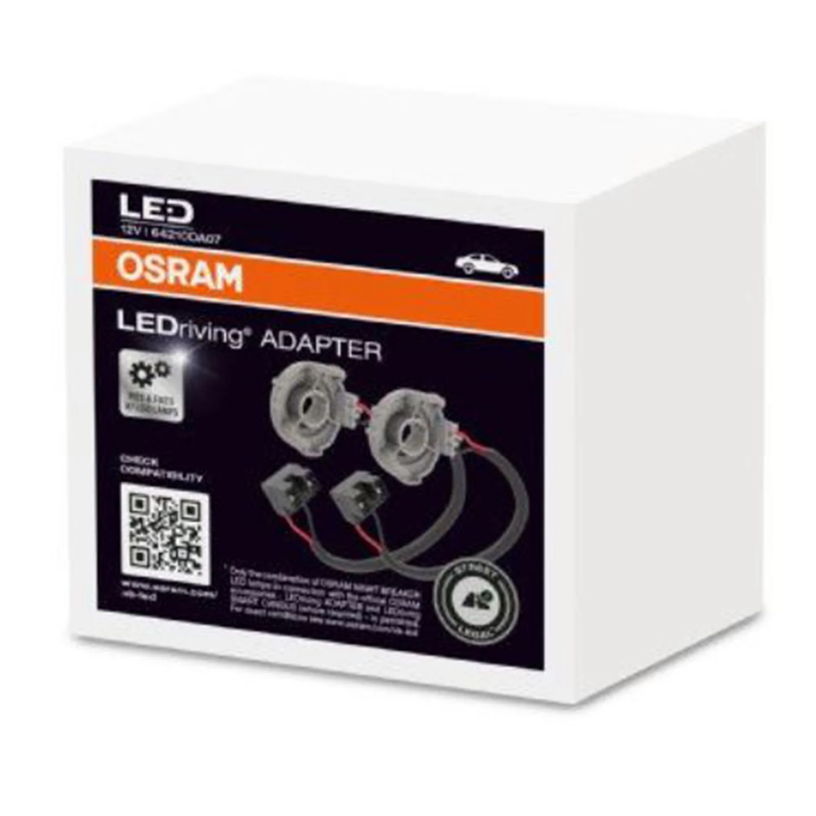 H7 - Set 2 adaptoare H7 Osram LED 64210DA05 pentru VW