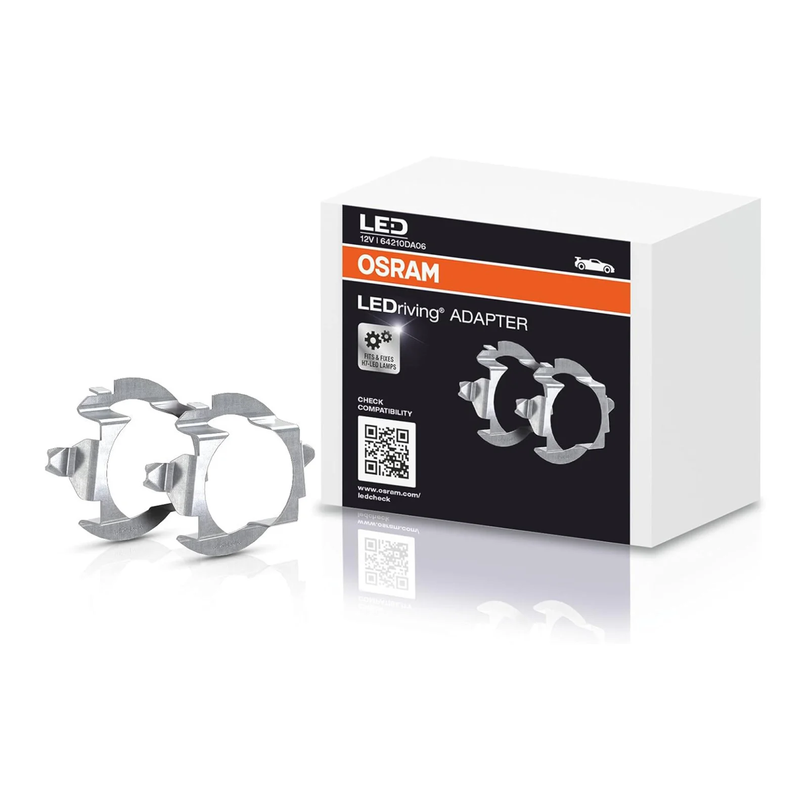 H7 - Set 2 adaptoare H7 Osram LED 64210DA06