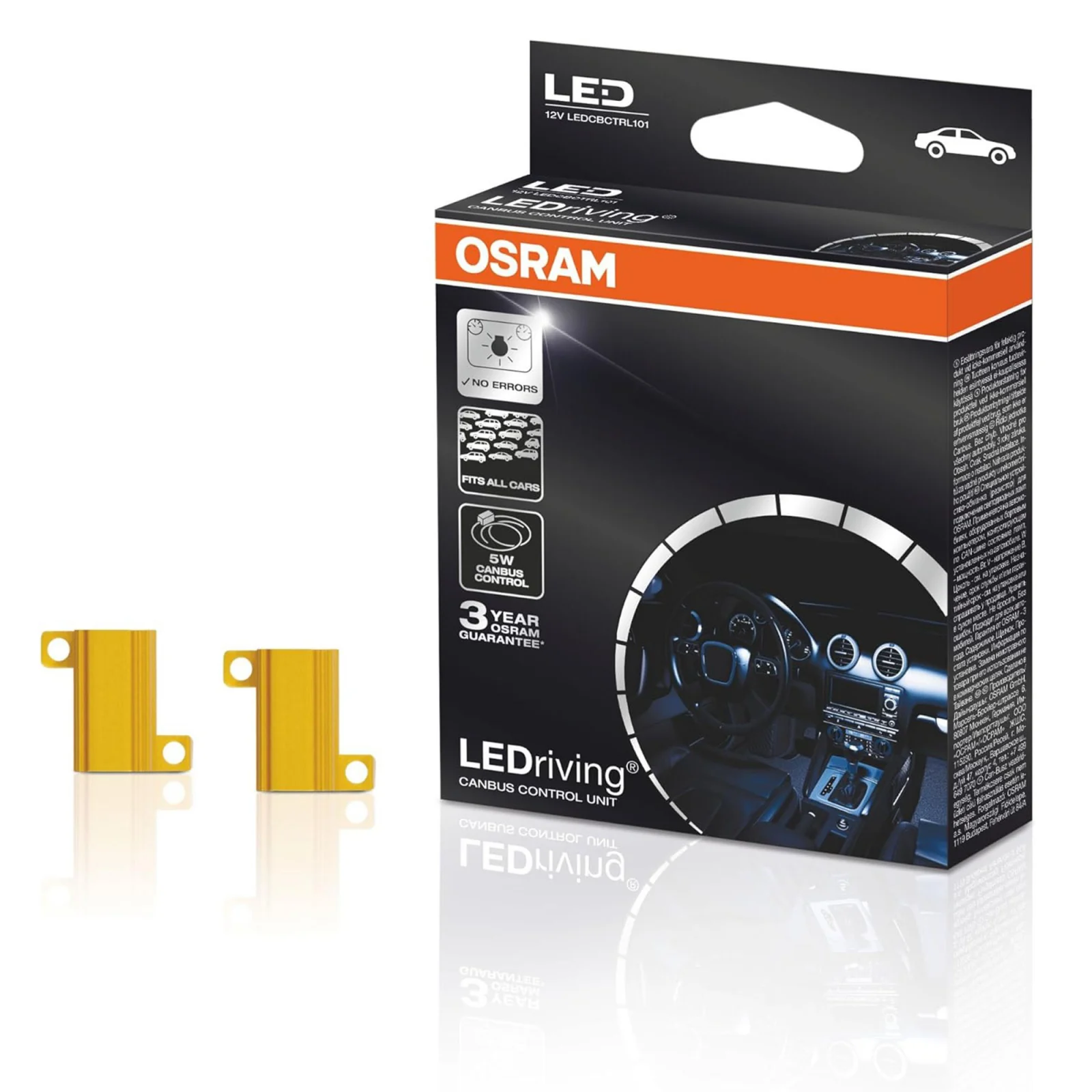 H7 - Set 2 buc anulatoare eroare LED W5W Osram Canbus Control 12V