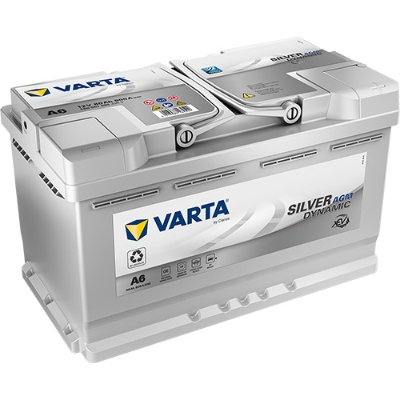 Acumulatori - VARTA SILVER dynamic AGM 12V 80Ah 315X175X190mm 580901080 J382