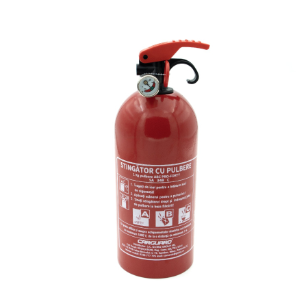 Accesorii Auto - Stingator cu pulbere 1KG, cu manometru, model A B C