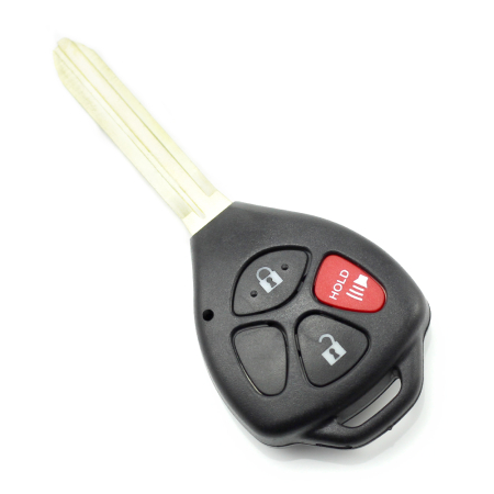 Toyota - Toyota carcasa cheie 2+1 butoane cu buton rosu panica (fara logo)