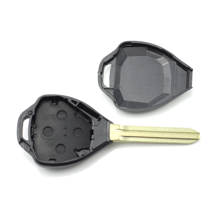 Toyota carcasa cheie 2+1 butoane cu buton rosu panica (fara logo) [1]