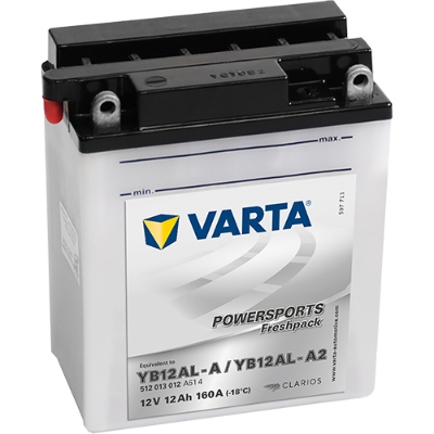 12 Ah - VARTA POWERSPORTS Freshpack  12V 12Ah 136X82X161mm 512013016 I314