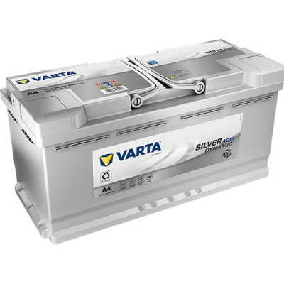 105 Ah - VARTA SILVER dynamic AGM 105 Ah 394X175X190mm 605901095 J382
