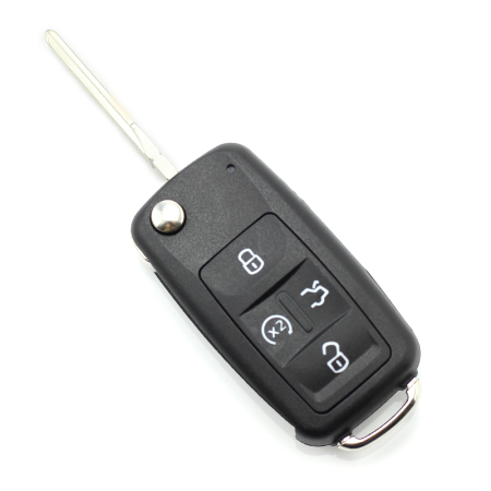 Carcase de chei OEM - Volkswagen - Carcasă cheie tip briceag, cu 4 butoane - CARGUARD