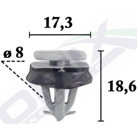 Set Agrafa Fixare Elemente M3 Iveco Daily an dupa - 01.1990 cod oem 5801720444 [3]