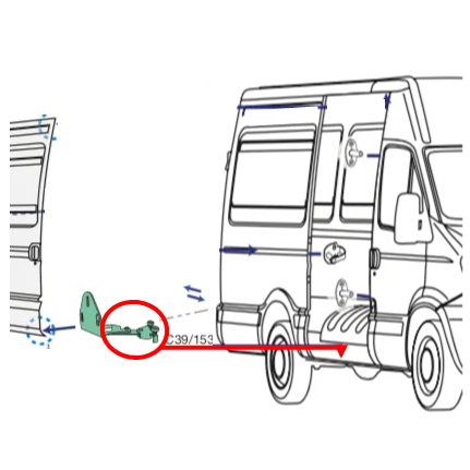 Ghidaj Usa Culisanta Iveco Daily an 05.1999 - 05.2006 [2]