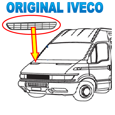 Grila Aerisire Dreapta Capota Iveco Daily an 05.1999 - 05.2006 [1]