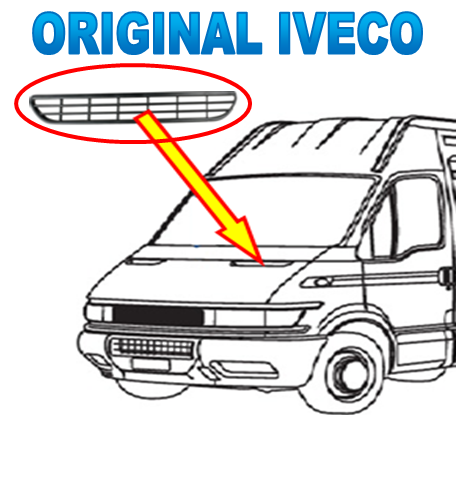 Grila Aerisire Stanga Capota Iveco Daily an 05.1999 - 05.2006 [1]