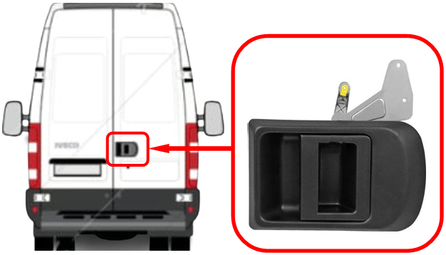 Maner Usa Exterior Dreapta Spate Iveco Daily an 05.1999 - 03.2014 [2]