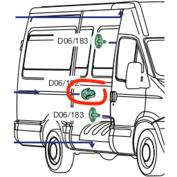 Platnic Usa Culisanta Iveco Daily an 01.1990 - 05.1999 [2]