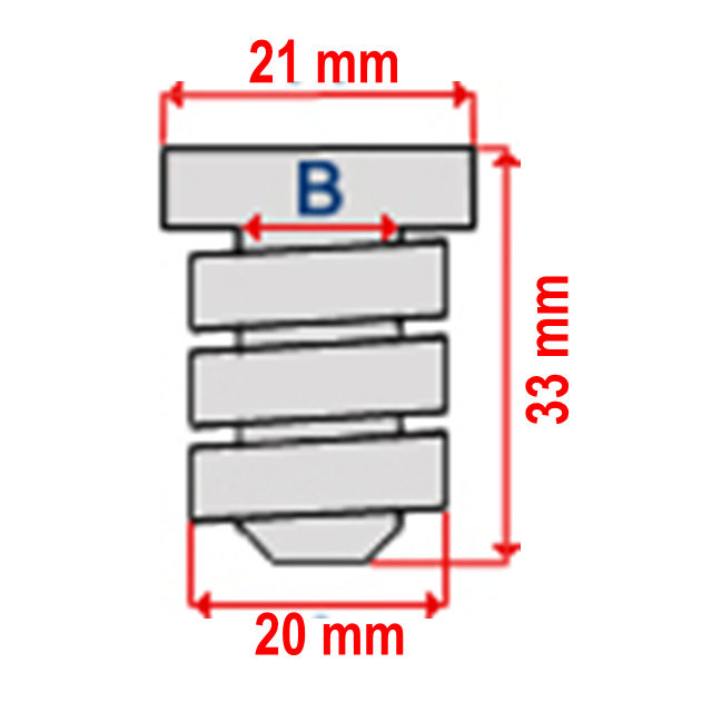 Set 2 Tampoane Capota Iveco Daily ( an 01.1990 - in prezent ) [4]