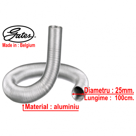 Sirocou Webasto Furtun Admisie Aer Aluminiu D:25mm [1]