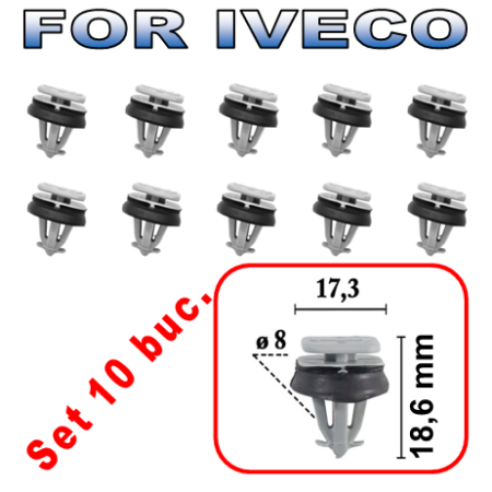 Iveco Daily IV an 2006-2011 - Set Agrafa Fixare Elemente M3 Iveco Daily an dupa - 01.1990 cod oem 5801720444