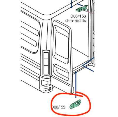 Blocator Superior Usa Spate Stanga / Dreapta Iveco Daily an dupa - 05.1999 [3]